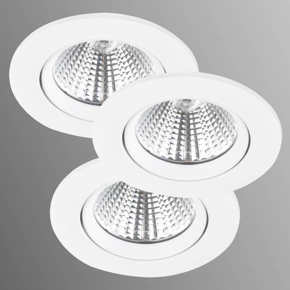 Nordlux Freemont 47580101 LED-Einbauleuchte 3er Set EEK: LED (A++ - E) 16.5 W Warm-Weiß Weiß