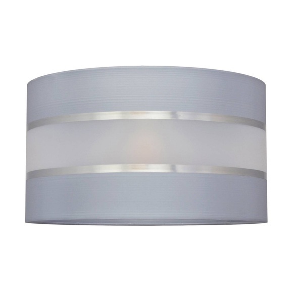 Lampenschirm Helen, Ø 35 cm, E27, grau/silber