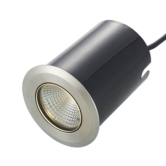 LED-Edelstahl-Bodeneinbauleuchte Sulea IP67 rund