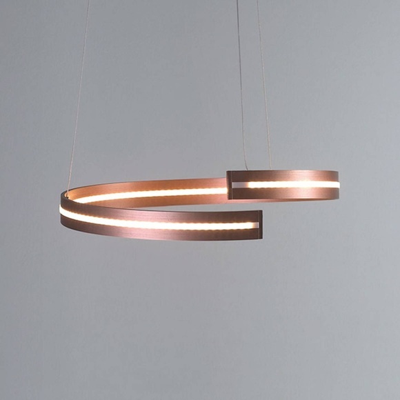 Bopp Break - LED-Hängeleuchte, 40 cm roségold