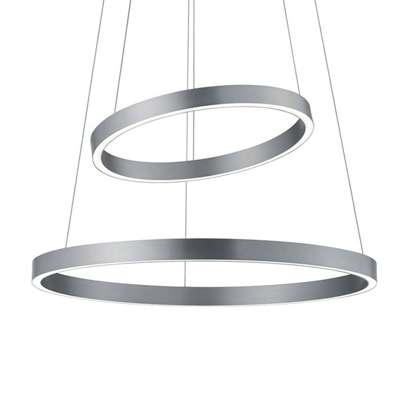LED-Hängelampe Lora-P nickel matt, Gestensteuerung