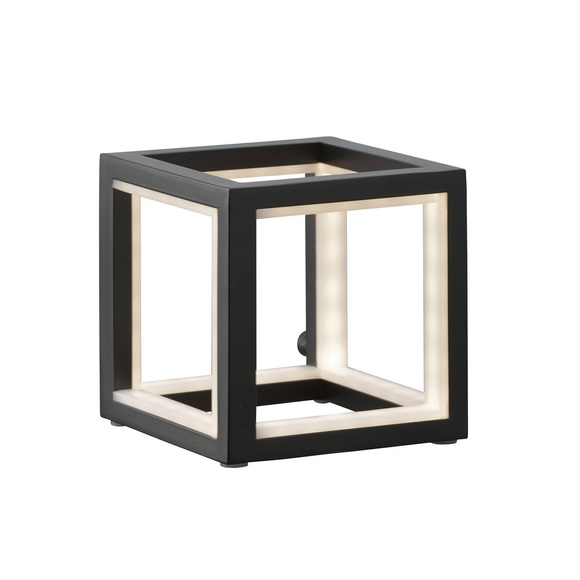 LED-Tischleuchte Delux, schwarz, 12 cm