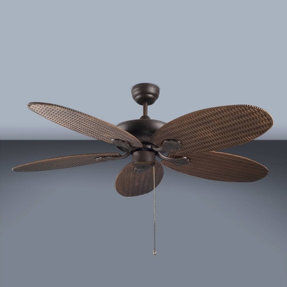 PHUKET Deckenventilator in Flechtoptik