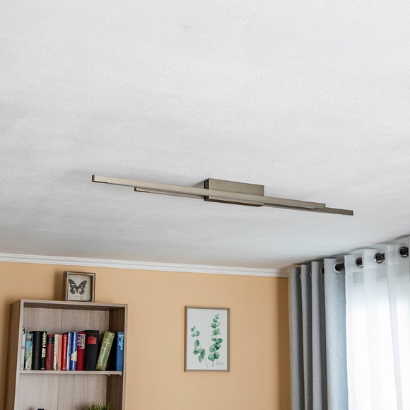 Quitani Talon LED-Deckenlampe 2fl bronze eloxal