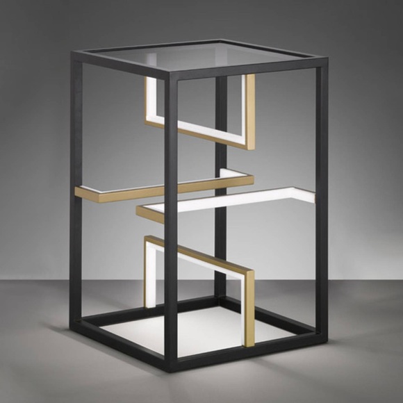 LED-Tischleuchte Square 40x40cm, 60cm hoch