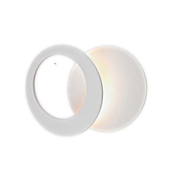 LED-Wandleuchte Toronto, weiß, Ø 22 cm, Alu, verstellbar