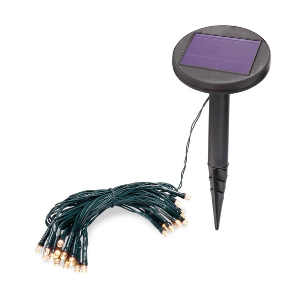 Esotec 102166 Solar-Lichterkette Außen solarbetrieben Anzahl Leuchtmittel 24 LED Warm-Weiß Beleuchtete Länge: 2.5 m mit