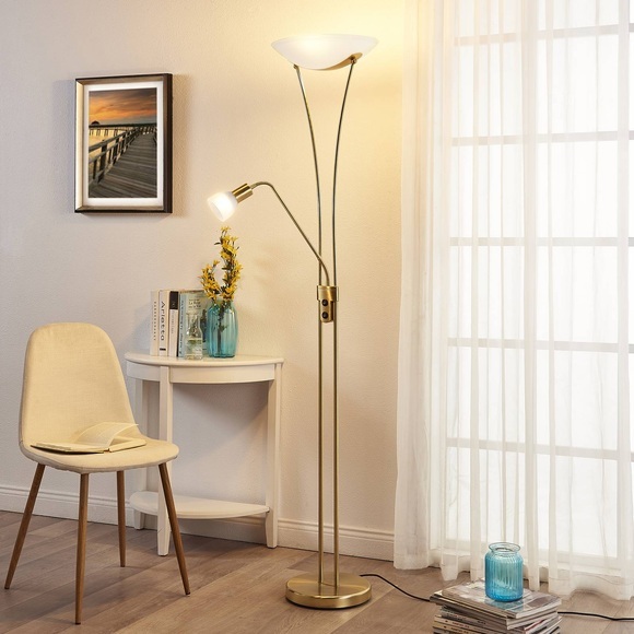 LED-Deckenfluter Felicia mit Lesearm - dimmbar
