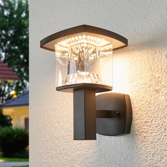 LED-Außenwandleuchte Askan aus Edelstahl