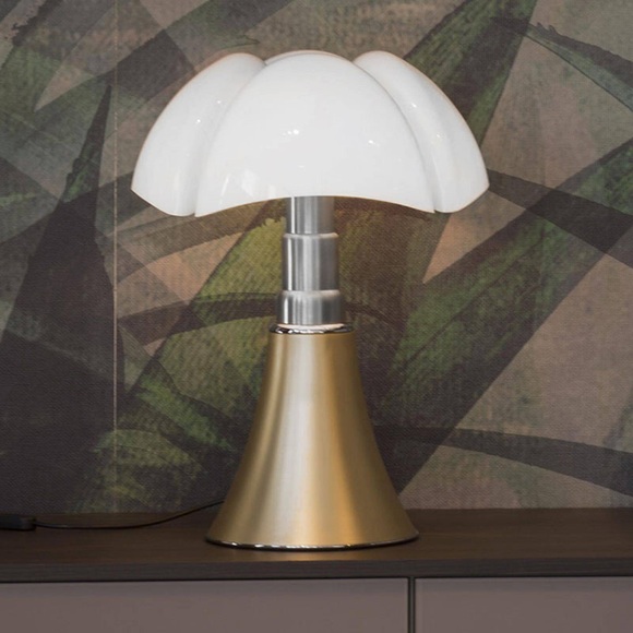 Pipistrello 4.0 Tunable White Tischleuchte / Bluetooth - H 66 bis 86 cm - Martinelli Luce gold/metall en metall/plastikmaterial