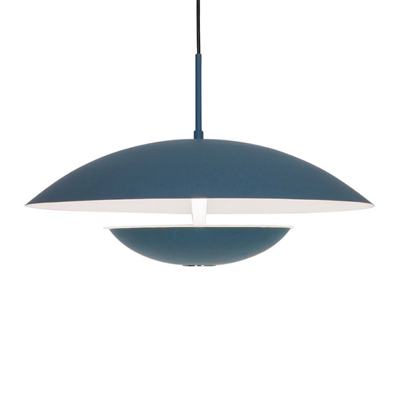 LED-Hängeleuchte Monica, grau/weiß