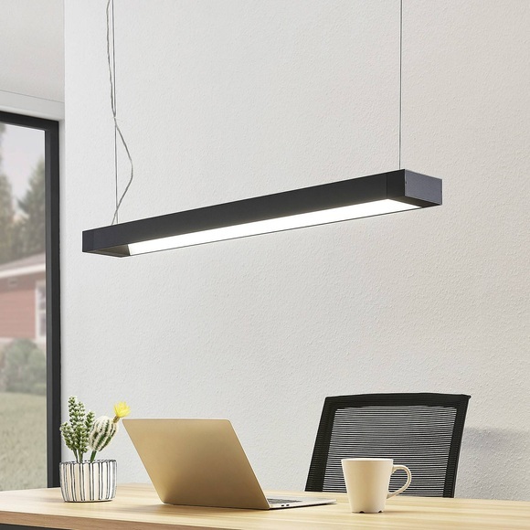 Arcchio Cuna LED-Pendellampe, schwarz, 92 cm