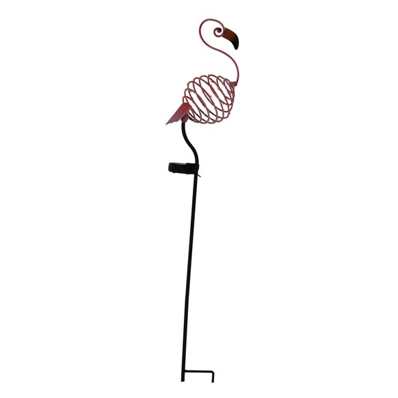 Deko-Solarleuchte Flamingo, Erdspieß, LED warmweiß