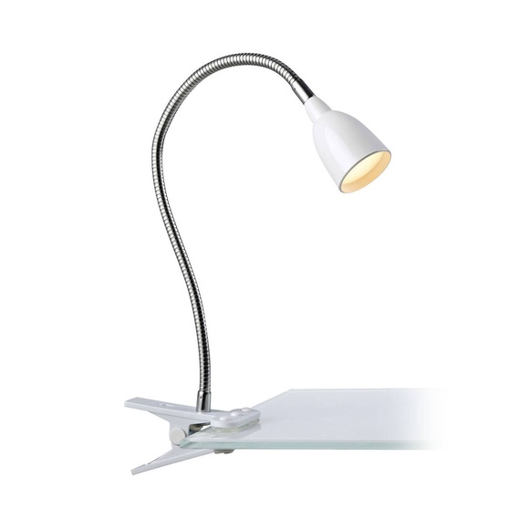 LED-Klemmleuchte Tulip, weiß