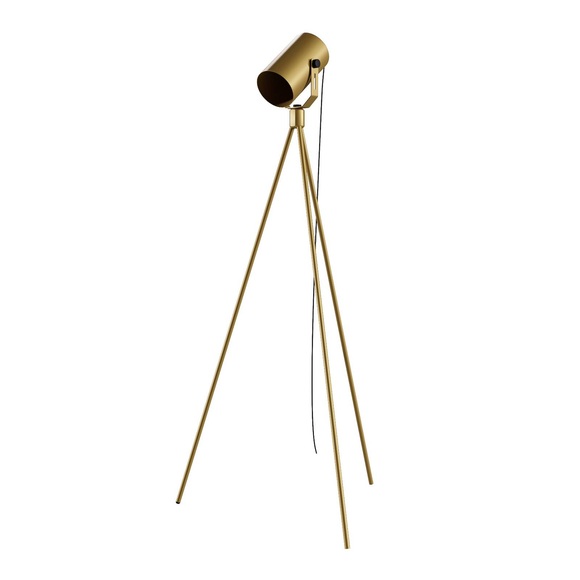 Stehleuchte La Tuba 1250 Dreibein mit Spot, gold