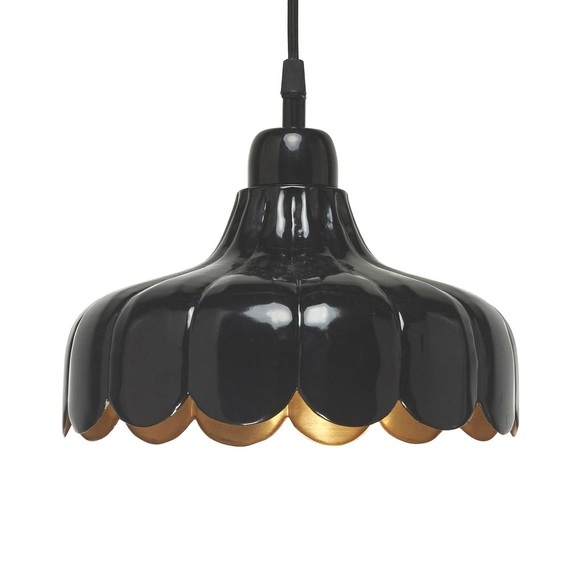 PR Home Wells Small Hängelampe Ø24cm, schwarz/gold