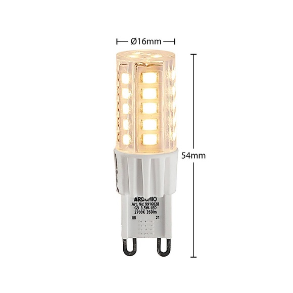 Arcchio LED-Stiftsockellampe G9 3,5W 2.700K