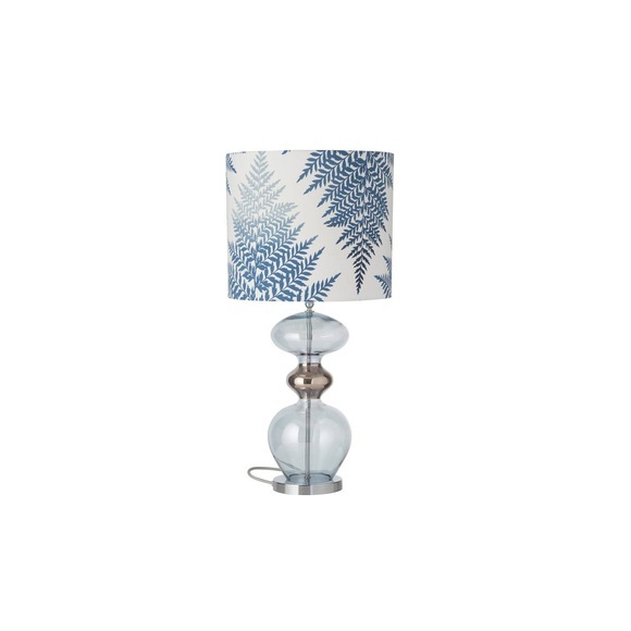 EBB & FLOW Futura Tischlampe, Fern Leaves indigo