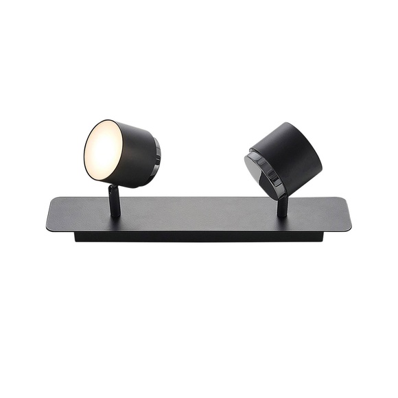 Lindby Marrie LED-Strahler, schwarz, 2-fl., Board
