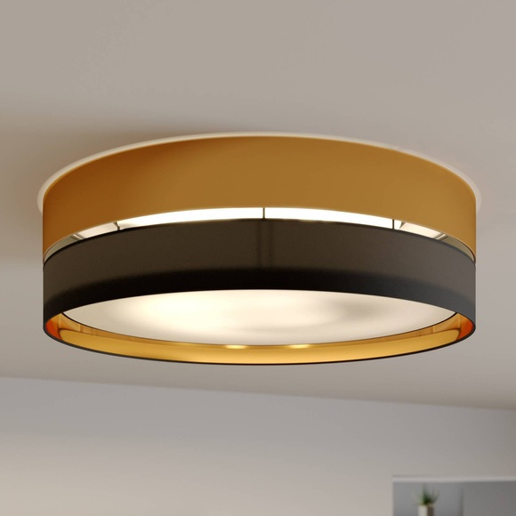 Deckenleuchte Hilton, schwarz/gold