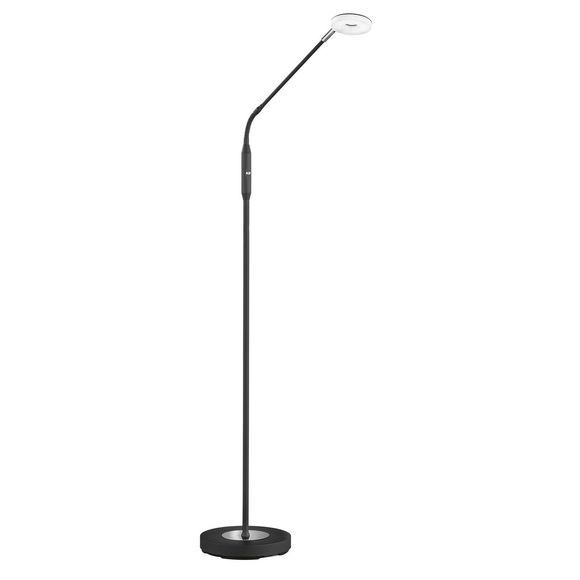 LED-Stehleuchte Dent, dimmbar, CCT, 1-flg. schwarz