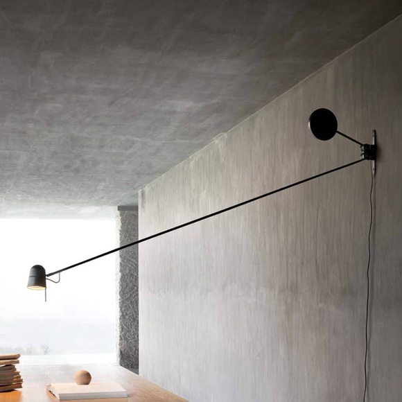Luceplan Counterbalance D73 LED Wandleuchte schwarz