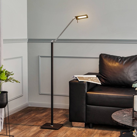 Rothfels Lisanora LED-Stehleuchte, schwarz, nickel