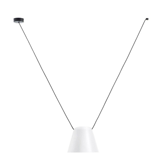 LEDS-C4 Attic Pendellampe Kegelstumpf 24cm weiß
