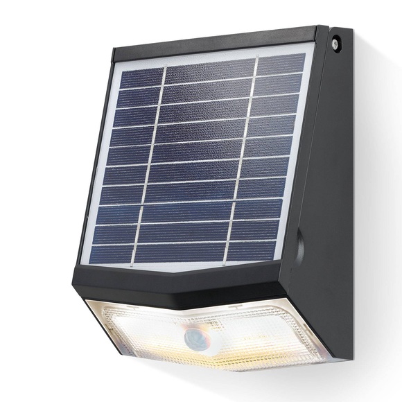 LED-Solar-Wandleuchte Sign & Safety mit Sensor