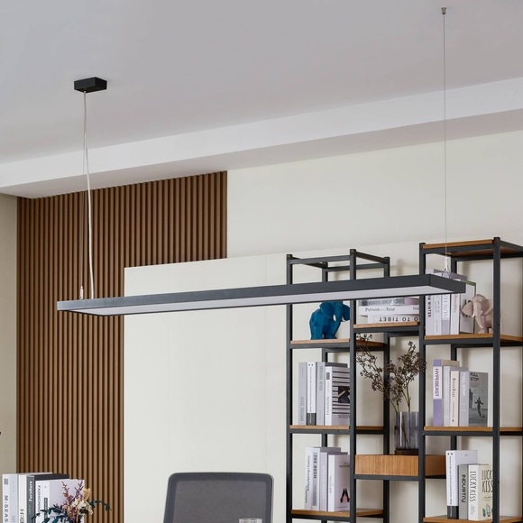 Arcchio Finix LED-Hängeleuchte schwarz 60W dimmbar