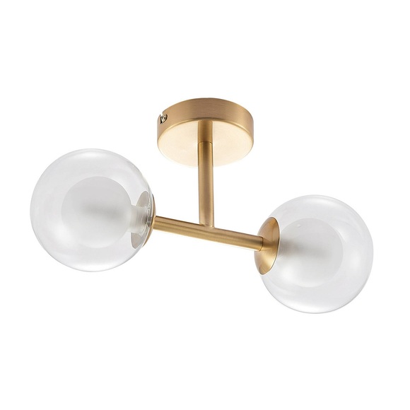 Lindby Joaccin Deckenlampe, Glas, G9, zweiflammig