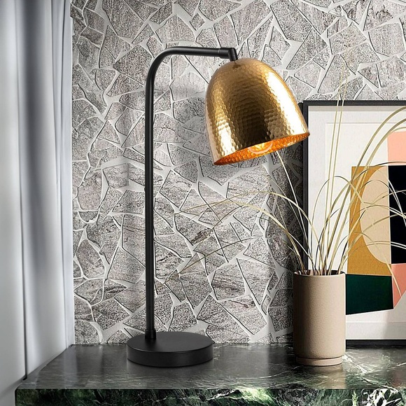 Home - Tischlampe - Schwarz und Gold