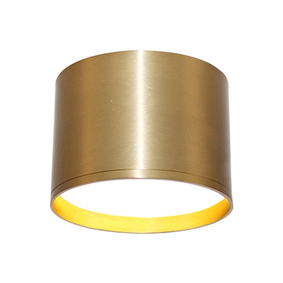 Lindby Nivoria LED-Strahler, Ø 12 cm, gold