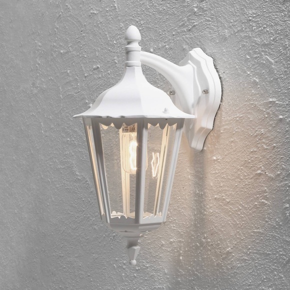 Außenwandleuchte Firenze, hängend, 48cm, weiß