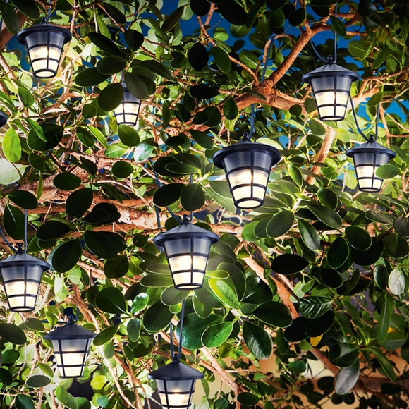 Solar LED-Lichterkette Asia Style