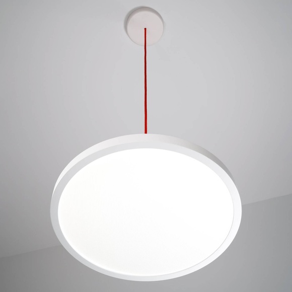 LED-Hängelampe VIVAA 2.0 Ø45cm Kabel rot 3.000K