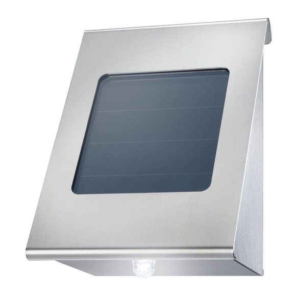 Solar-Wandleuchte Shine duo color aus Edelstahl