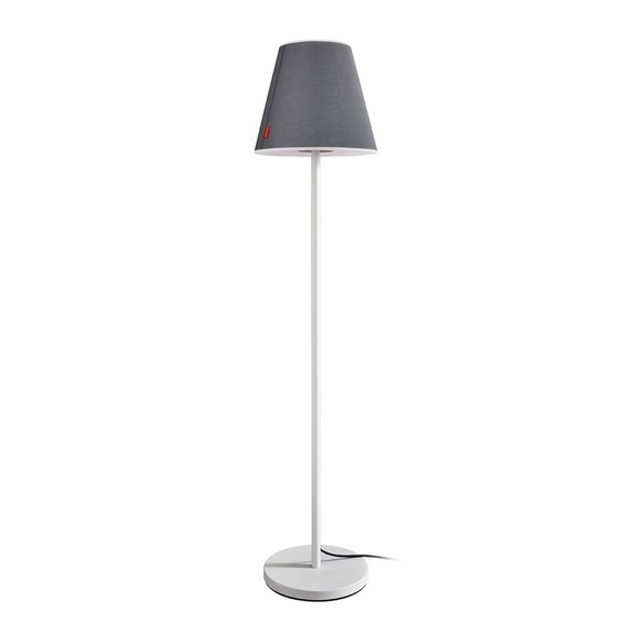 Stehleuchte Swap Outdoor grey coated fabric Schirm