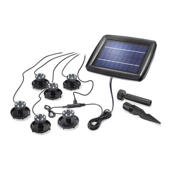 Unterwasserstrahler Super Splash mit LED u. Solar