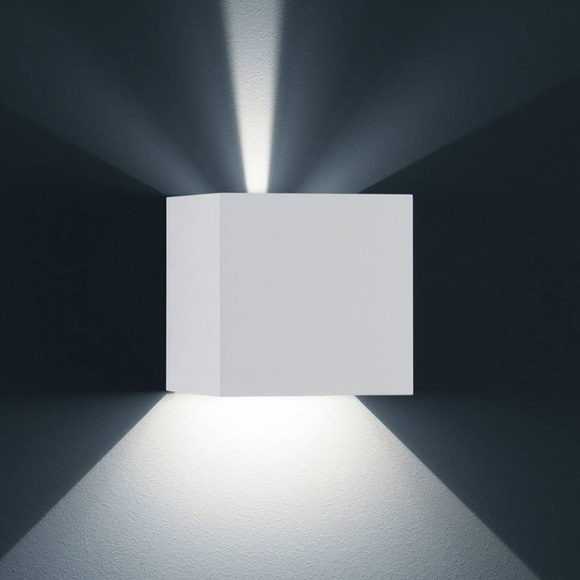 Helestra Siri 44 L Außenwandlampe up/down weiß