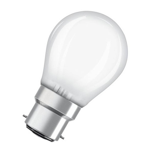 OSRAM LED-Tropfenlampe B22d 5W 2.700K matt dimmbar