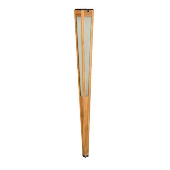 LED-Solarfackel Tecka mit Sensor, 120 cm, teak