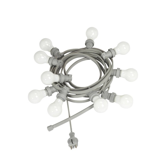 PR Home Bright LED-Lichterkette 10fl. opal grau