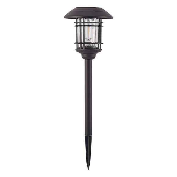 Lindby Tyrell LED-Solarleuchte, Aluminium, schwarz