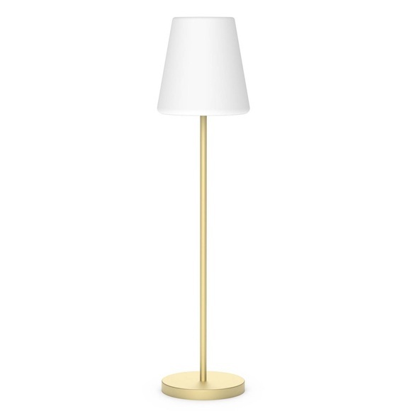 Lola Slim 180 brass, Solar & Rechargeabl Outdoor-Stehlampe Newgarden