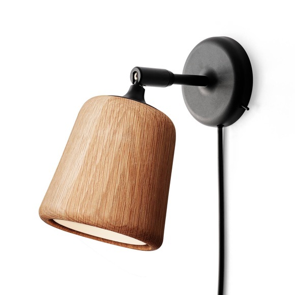 New Works Material Originals Wandlampe Eiche natur