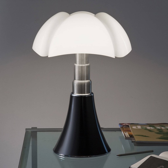 Pipistrello Medium LED Tischleuchte / H 50 cm bis 62 cm - Martinelli Luce braun en metall/plastikmaterial