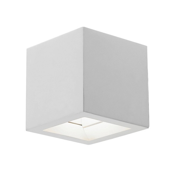 Lindby Quaso LED-Wandleuchte aus weißem Gips