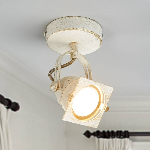 Weißer LED-Spot Janek mit GU10-Lampe