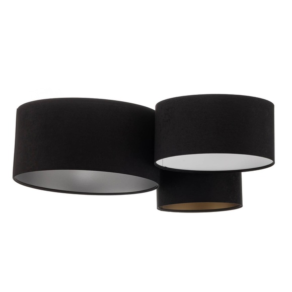 Deckenleuchte 080, schwarz+tricolor